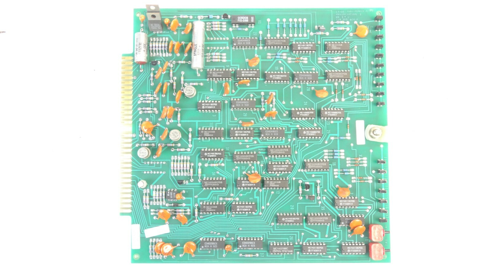 Powerware / Exide 101072381 Rev B / 118302600-A Annunciation Board PCB Assembly