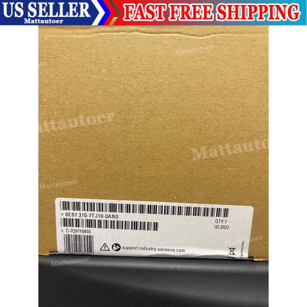 New Siemens 6ES7315-7TJ10-0AB0 6ES7 315-7TJ10-0AB0 S7-300 CPU 315T-3 PN/DP
