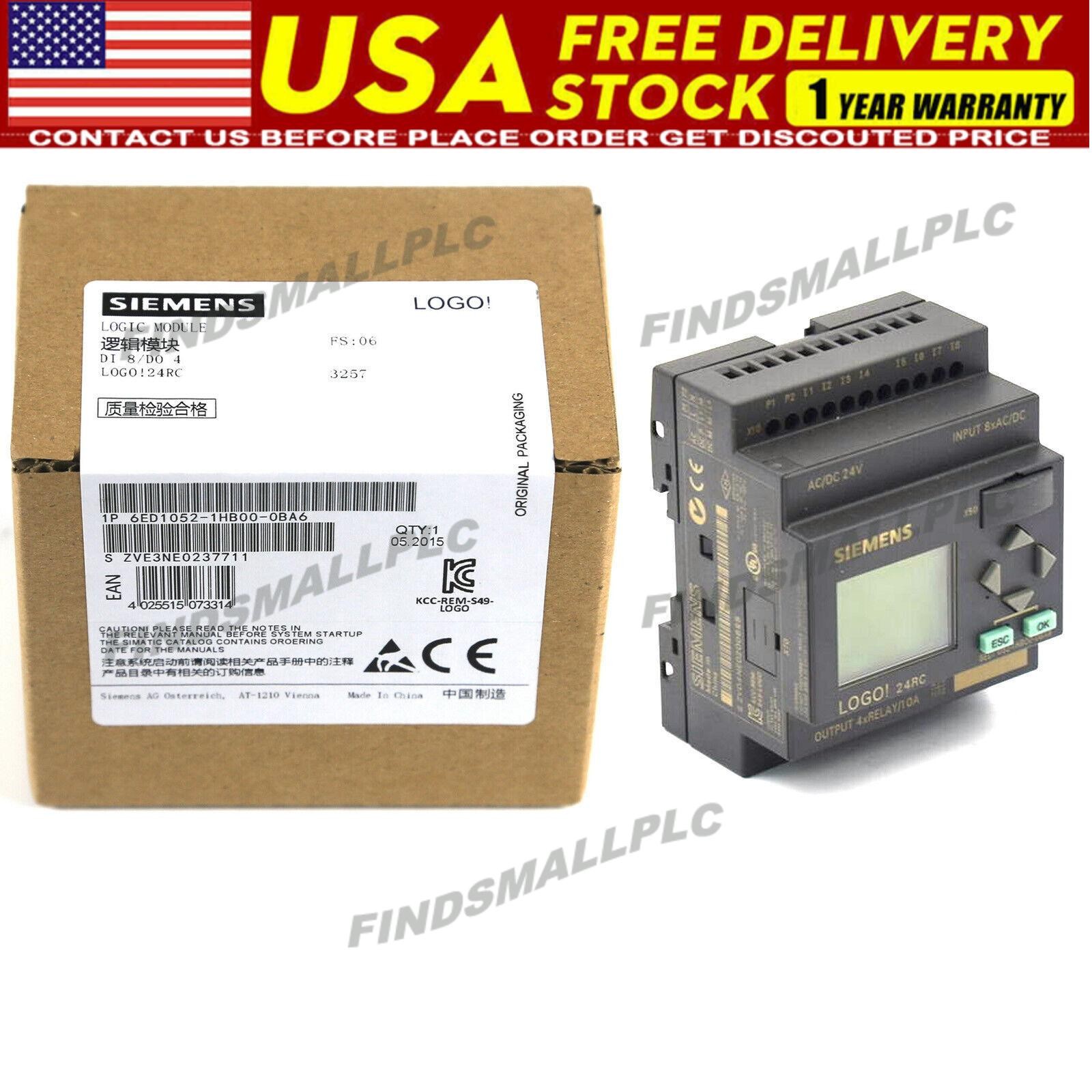 New Siemens LOGO 24RC logic module 6ED1052-1HB00-0BA6 6ED1 052-1HB00-0BA6