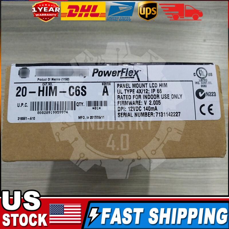 20-HIM-C6S Panel Mount LCD Motor Control 20HIMC6S New Allen-Bradley US Free Tax