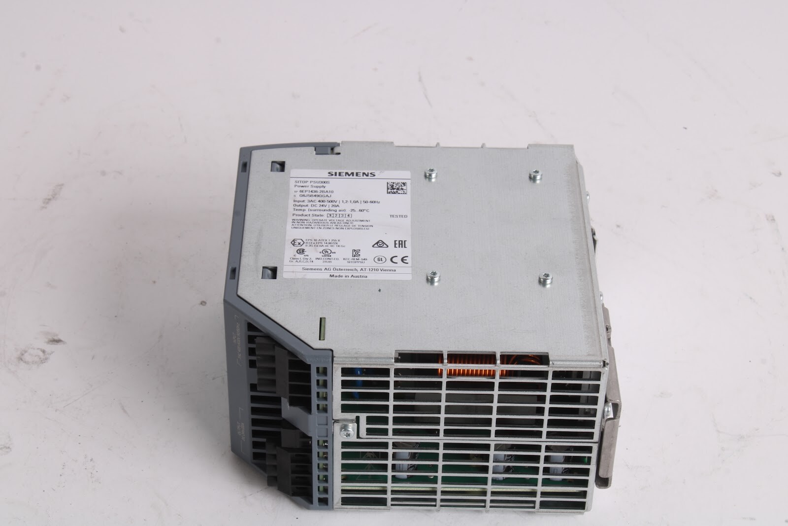Siemens 6EP1436-2BA10 SITOP PSU300S Power Supply 24V 20A Din Rail