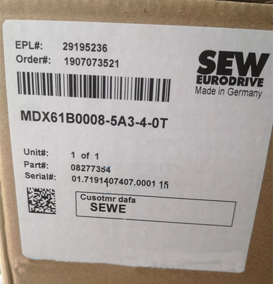 MDX61B0005-5A3-4-0T NEW SEW EURODRIVE MDX61B0005-5A3-4-OT