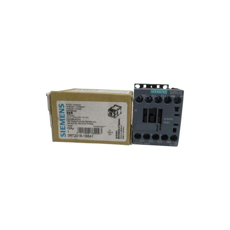 SIEMENS 3RT2018-1BB41 24VDC NSMP