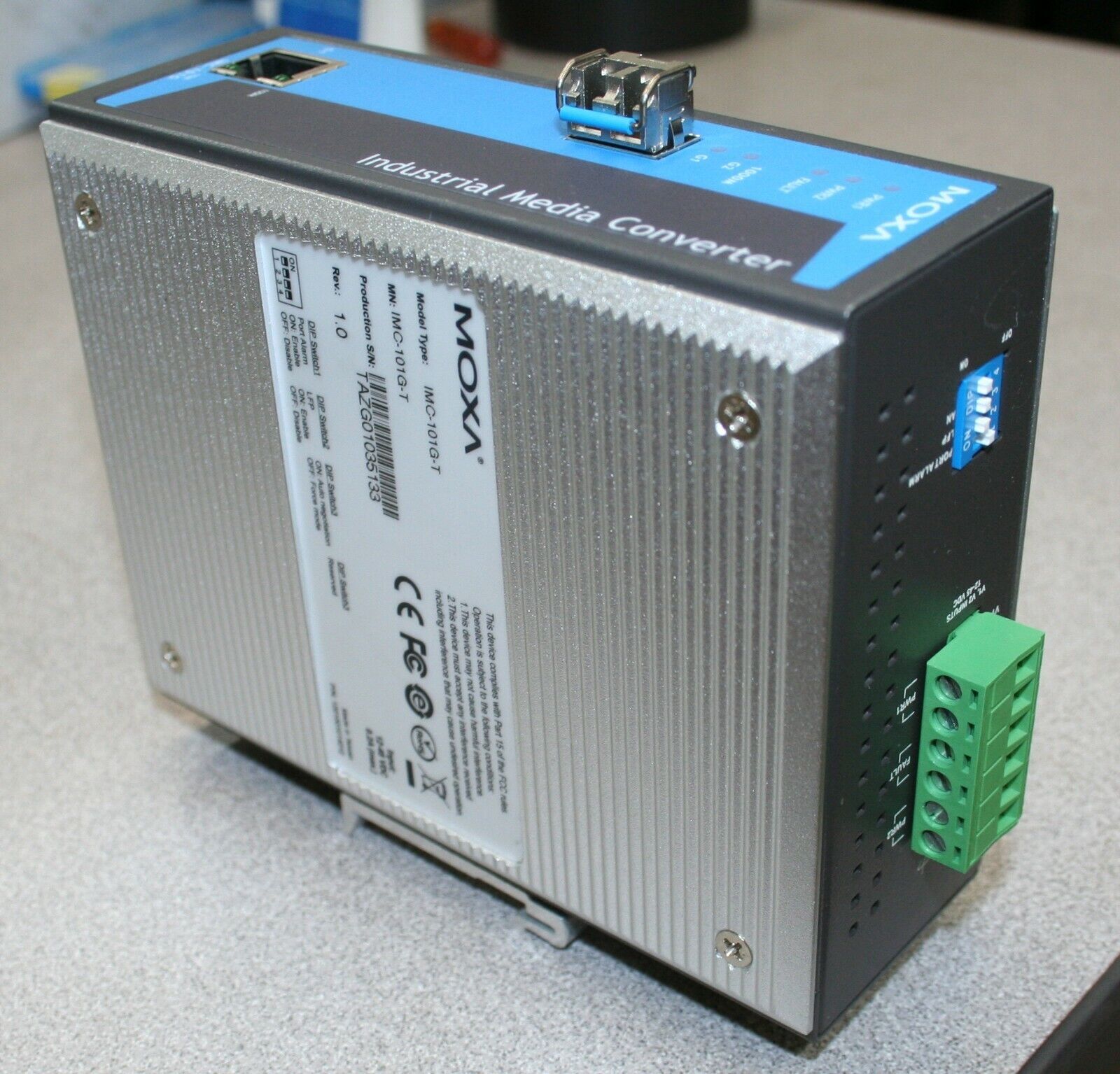 1PC New MOXA IMC-101G-T Industrial Grade Photoconverter