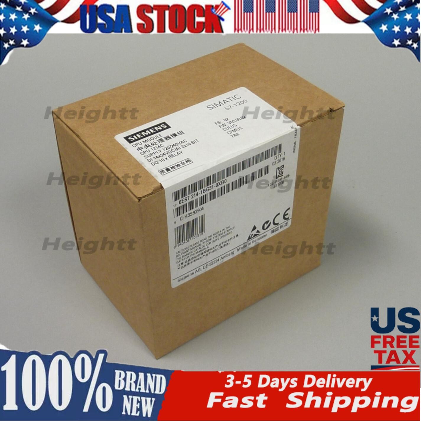 New Siemens SIPLUS S7-1200 CPU 1214c 6ES7214-1BG31-0XB0 6ES72141BG310XB0