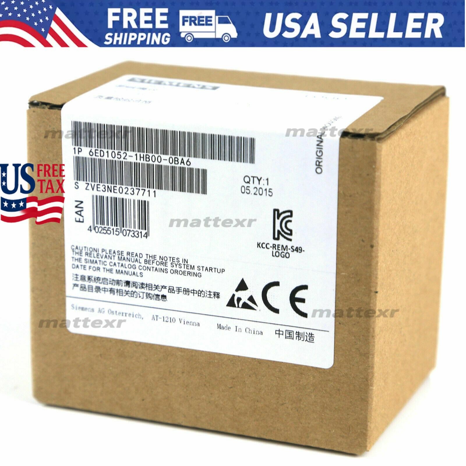 New Siemens 6ED1052-1HB00-0BA6 6ED10521HB000BA6 LOGO 24RC logic module