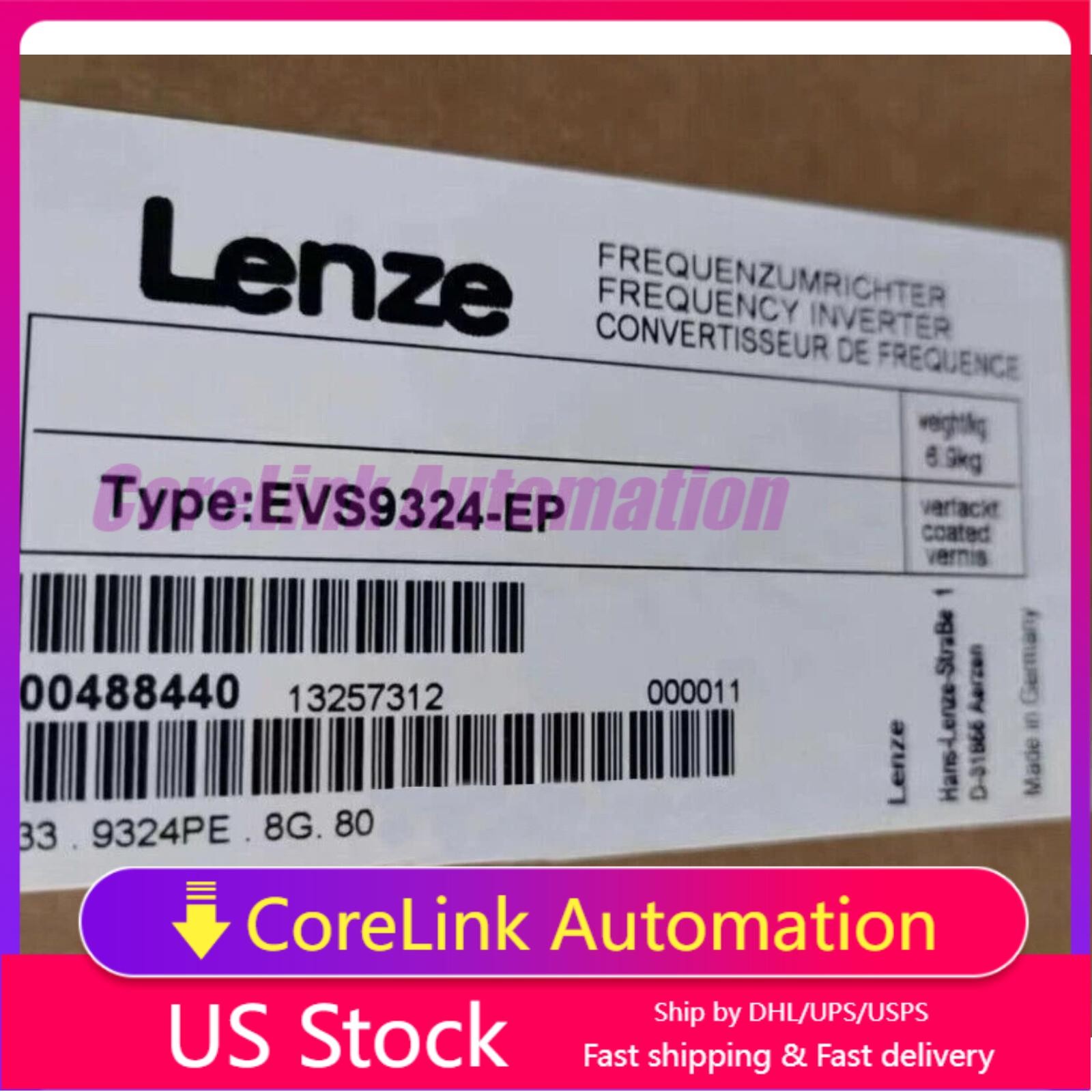 US Free TAX New Lenze EVS9324-EP Servo Inverter Free Free Shipping