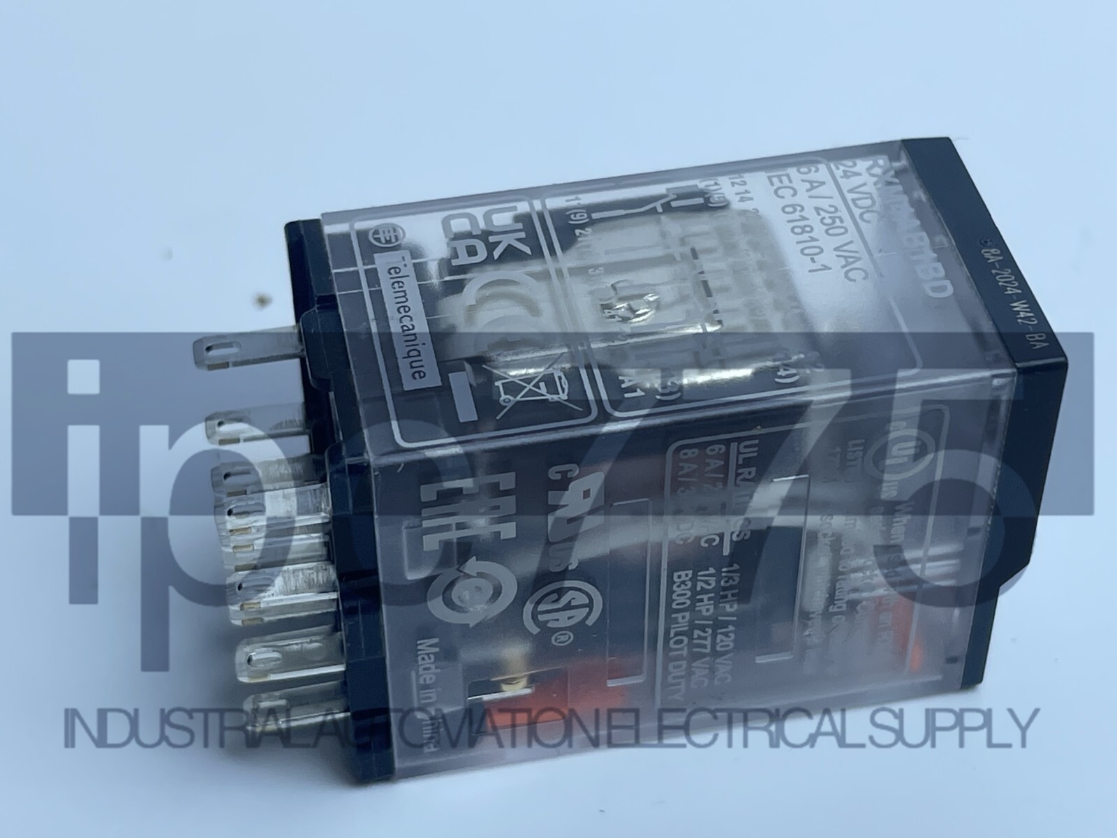 Schneider-RXM4AB1BD 1× New Style 14-Pin Miniature plug-in relay 6A 4CO 24VDC