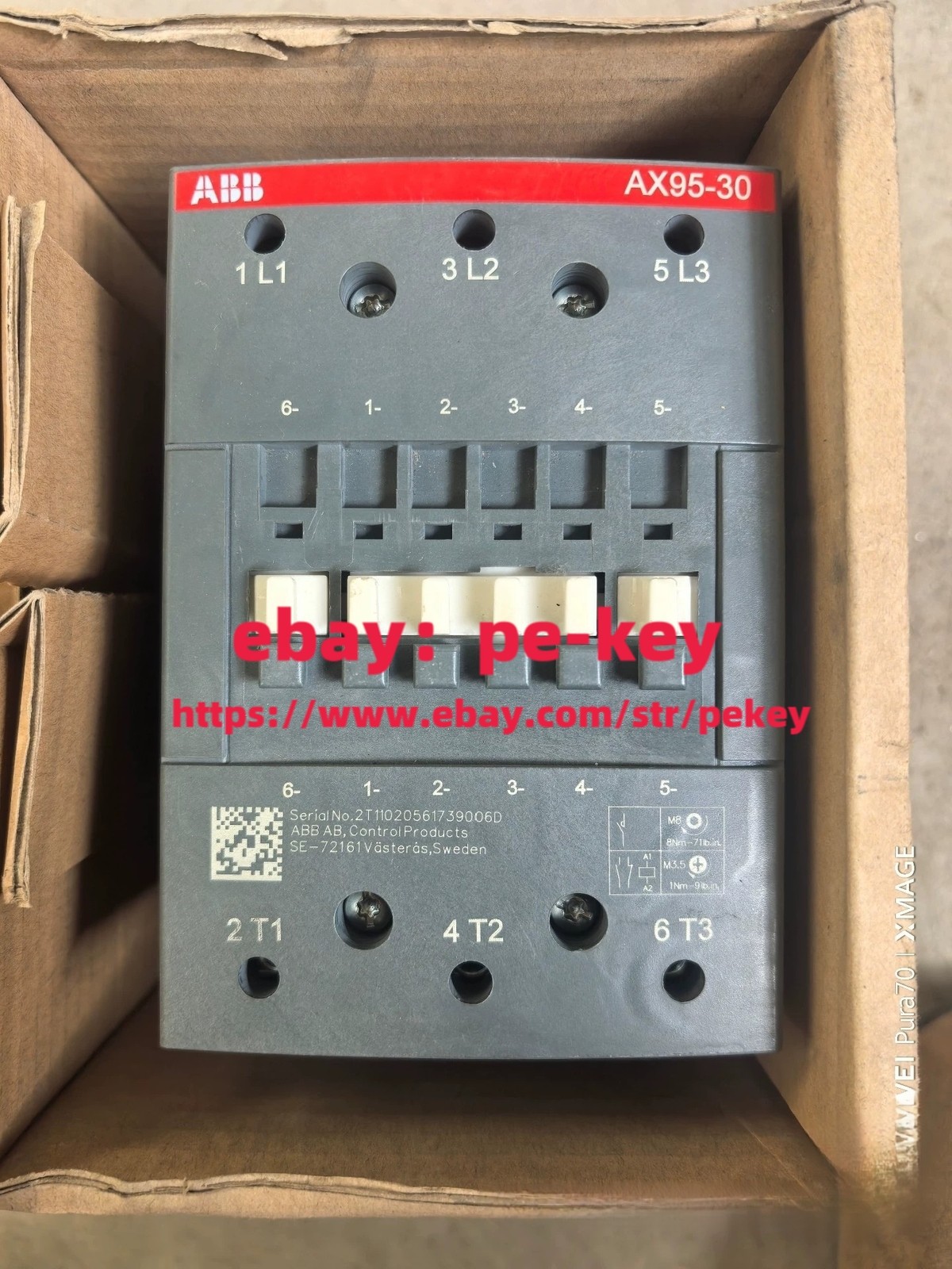New ABB AX95-30-11-80 AC Contactor 220V 1SFL431074R8011 Fast Ship/pe