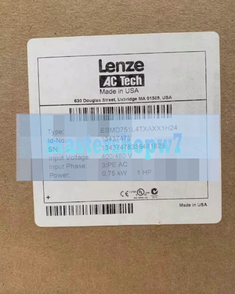 ESMD751L4TXA 1PCS NEW LENZE INVERTER ESMD751L4TXA 0.75KW 380V