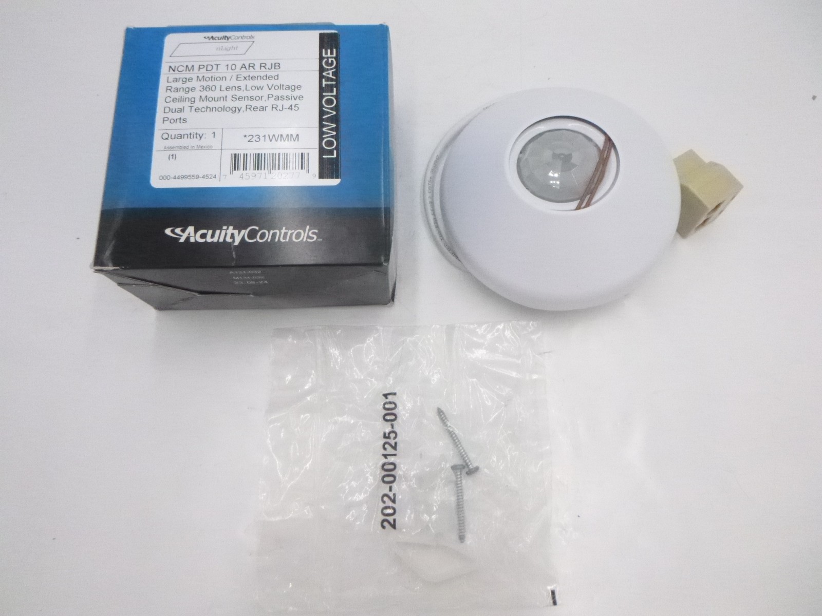 Acuity Controls Extended Range Sensor Switch NCM PDT 10 AR RJB Low Volt Ceiling