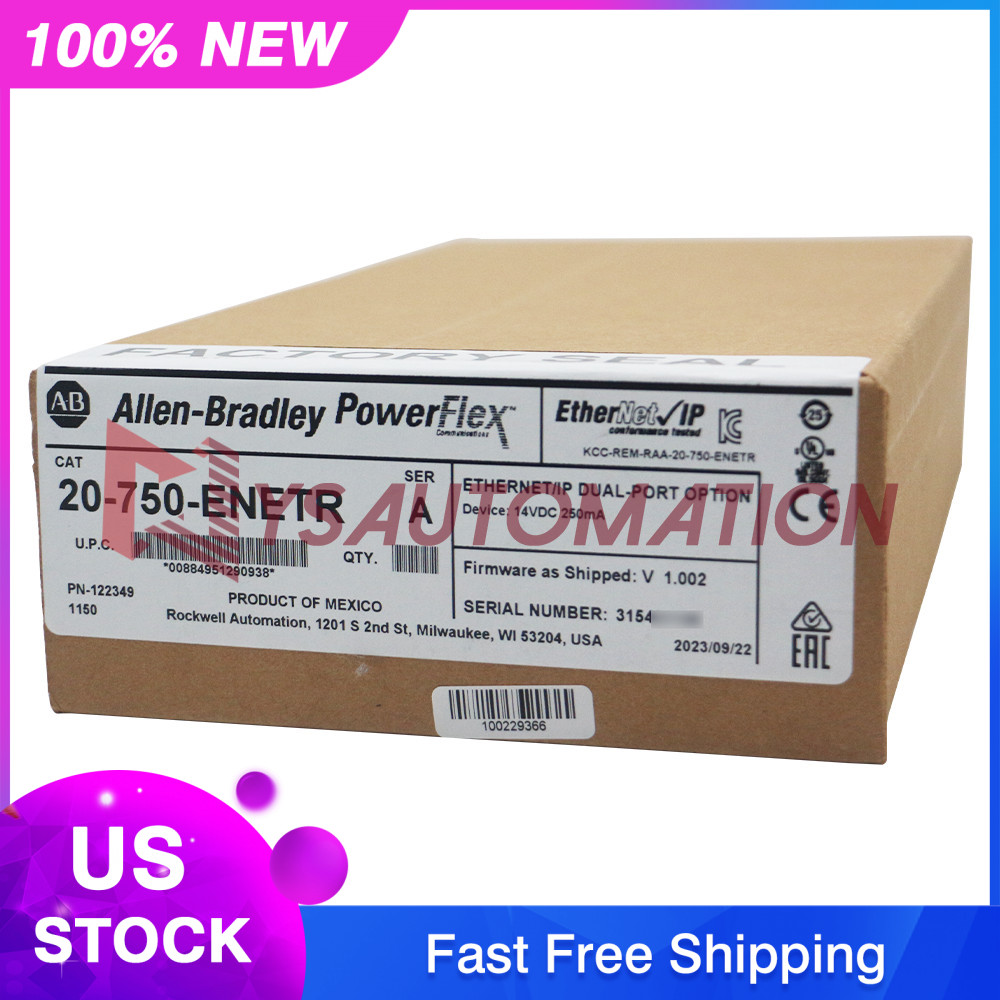 Genuine Allen Bradley 20-750-ENETR PowerFlex 750 Ethernet/IP Option Module