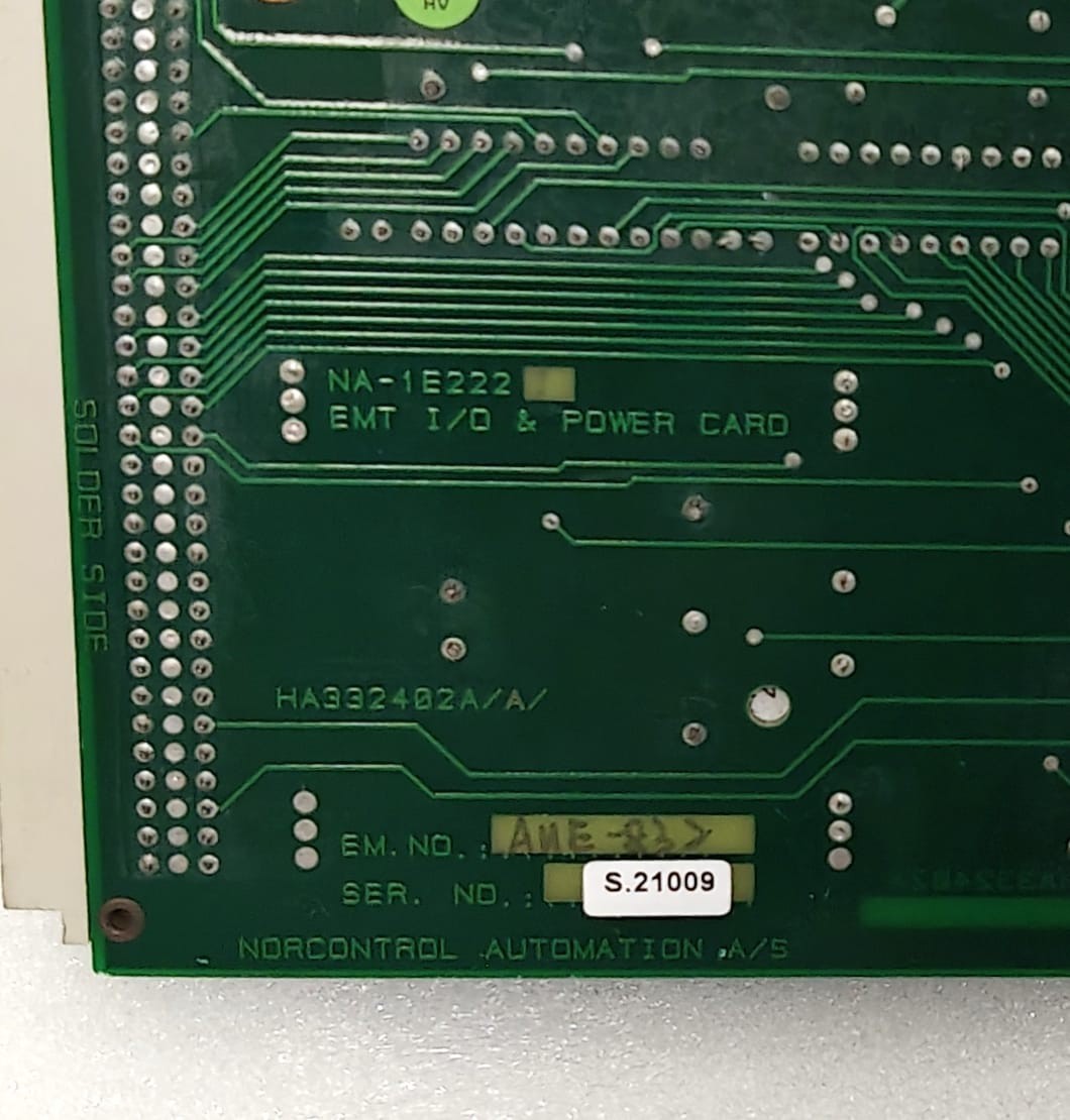 NORCONTROL NA-1E222 EMT I/O & POWER CARD KONGSBERG 6200095 FREE SHIP