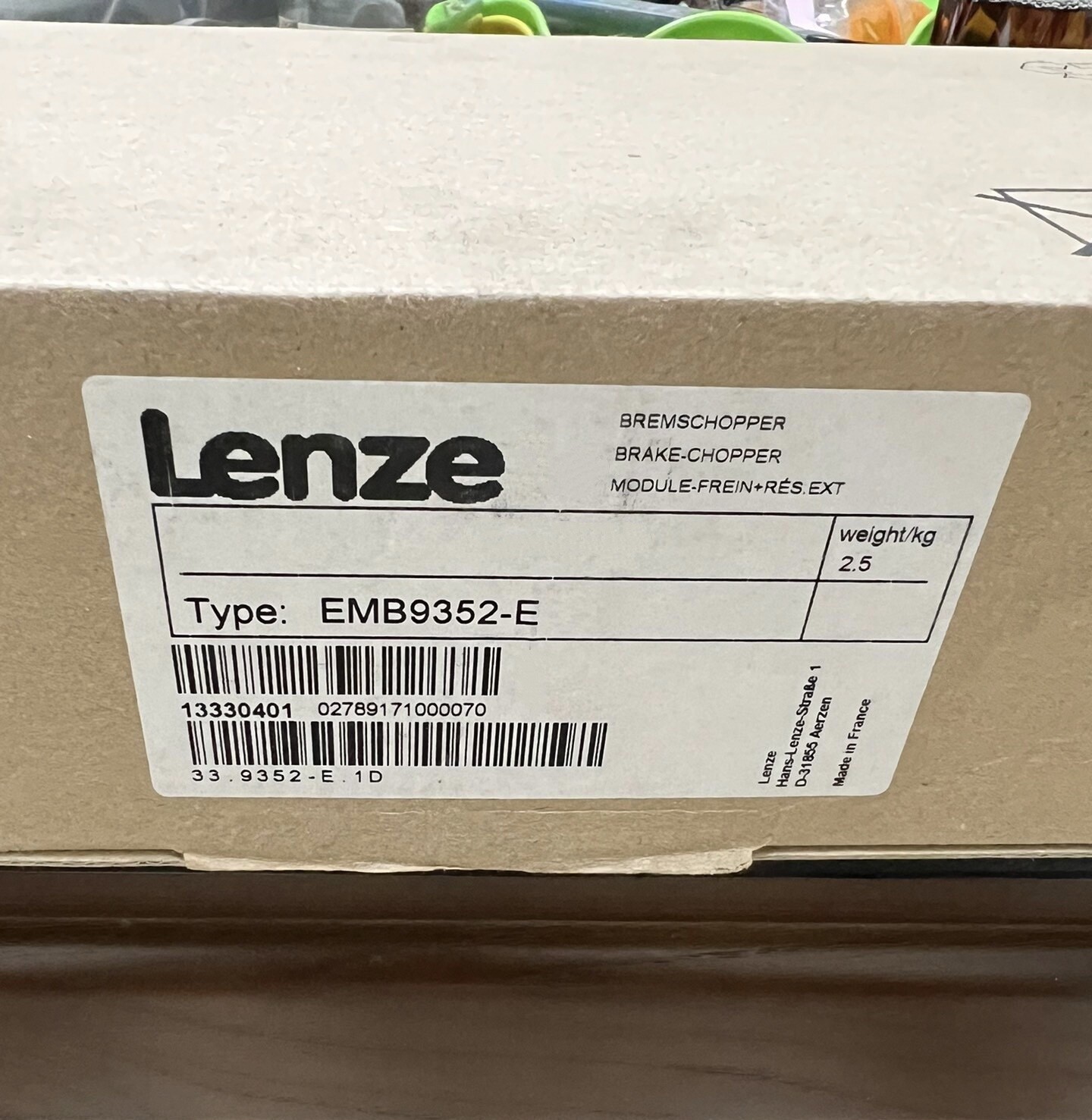 EMB9352-E New Lenze Operating Instructions Manual EMB9352-E