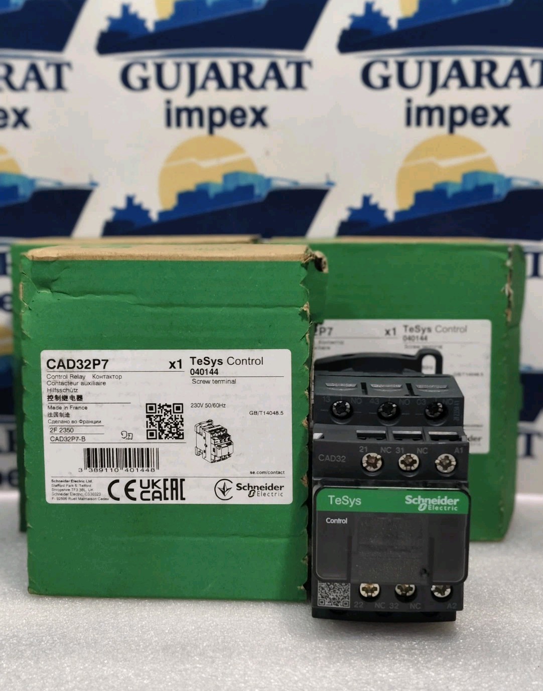( 3PCS LOT ) New Schneider CAD32P7 CONTROI RELAYCONTACTEUR 230V 50/60Hz,3NO+2NC