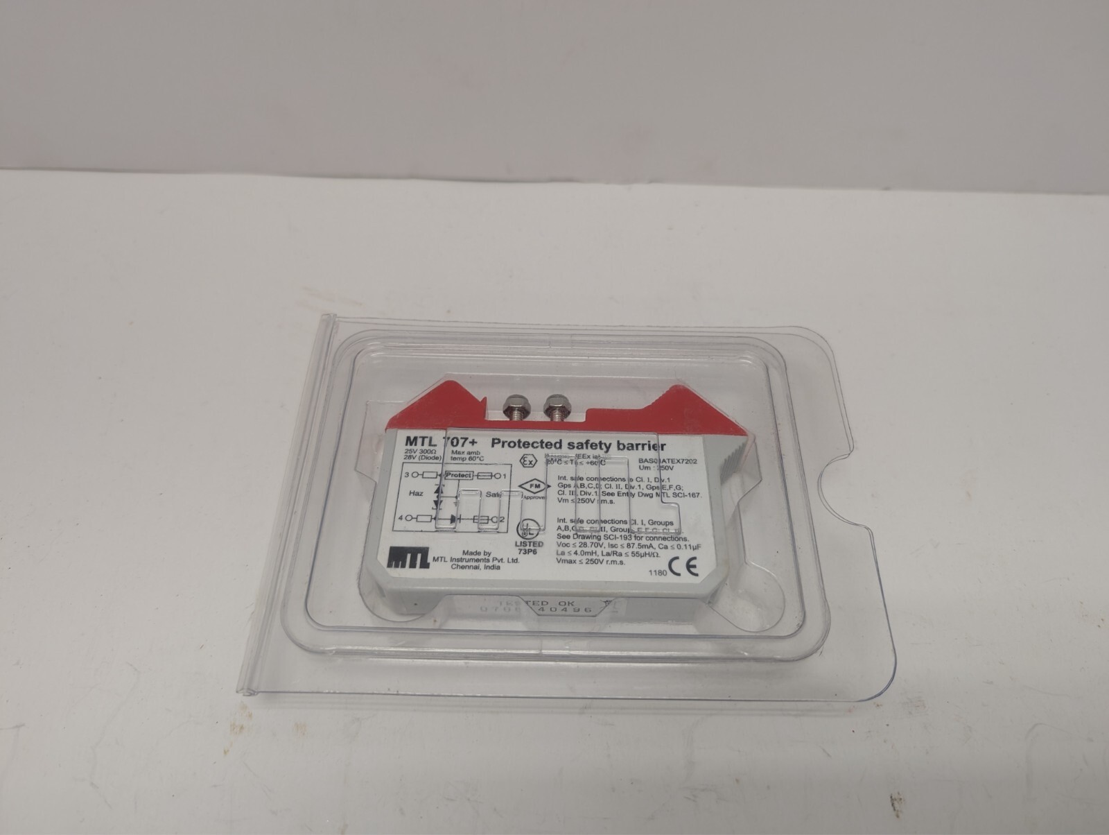MTL 707+ Protected Safety Barrier- New in Factory Packaging
