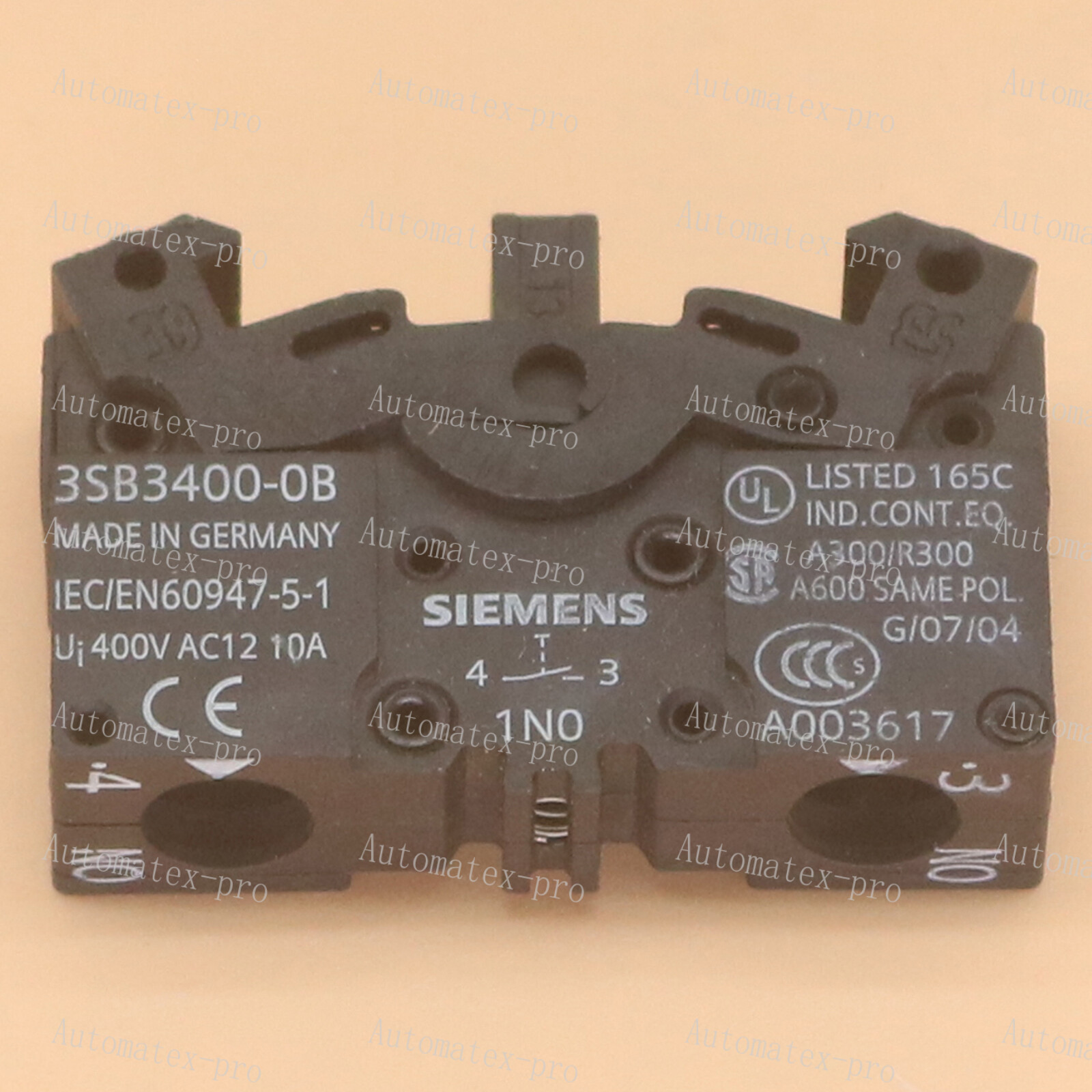 New SIEMENS pushbutton contact block 3SB3400-0B 3SB3400 One year warranty