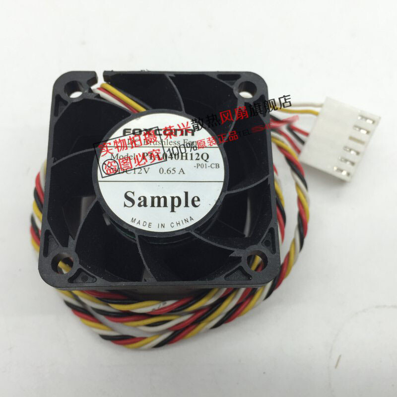 Foxconn PlA040H12Q-P01 4028 12V 0.65A 4CM chassis server fan