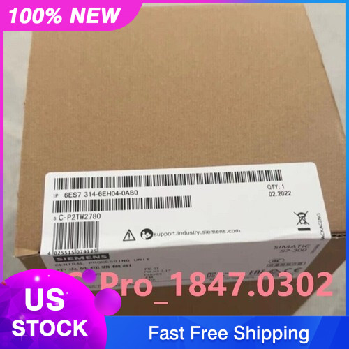6ES7314-6EH04-0AB0 1PCS New Siemens Module 6ES7 314-6EH04-0AB0 Fast ship