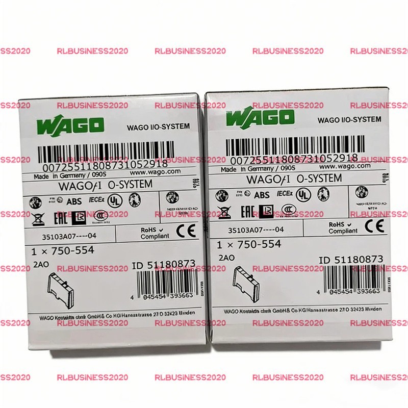 New in Box WAGO 750-554 Analog Input PLC Module 750554