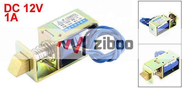 JF-LS0837DL DC 12V 1A 10mm 15N Pull Type Open Frame Electromagnet Solenoid✦Kd
