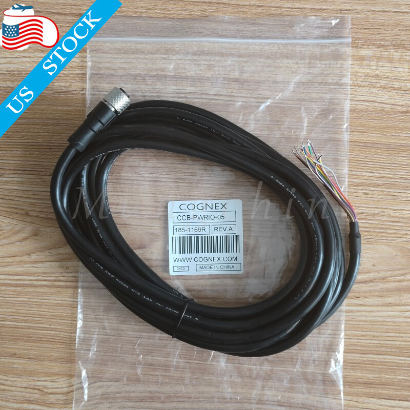 New For Cognex CCB-PWRIO-05 185-1169R power & IO cable cordset 5-Meter
