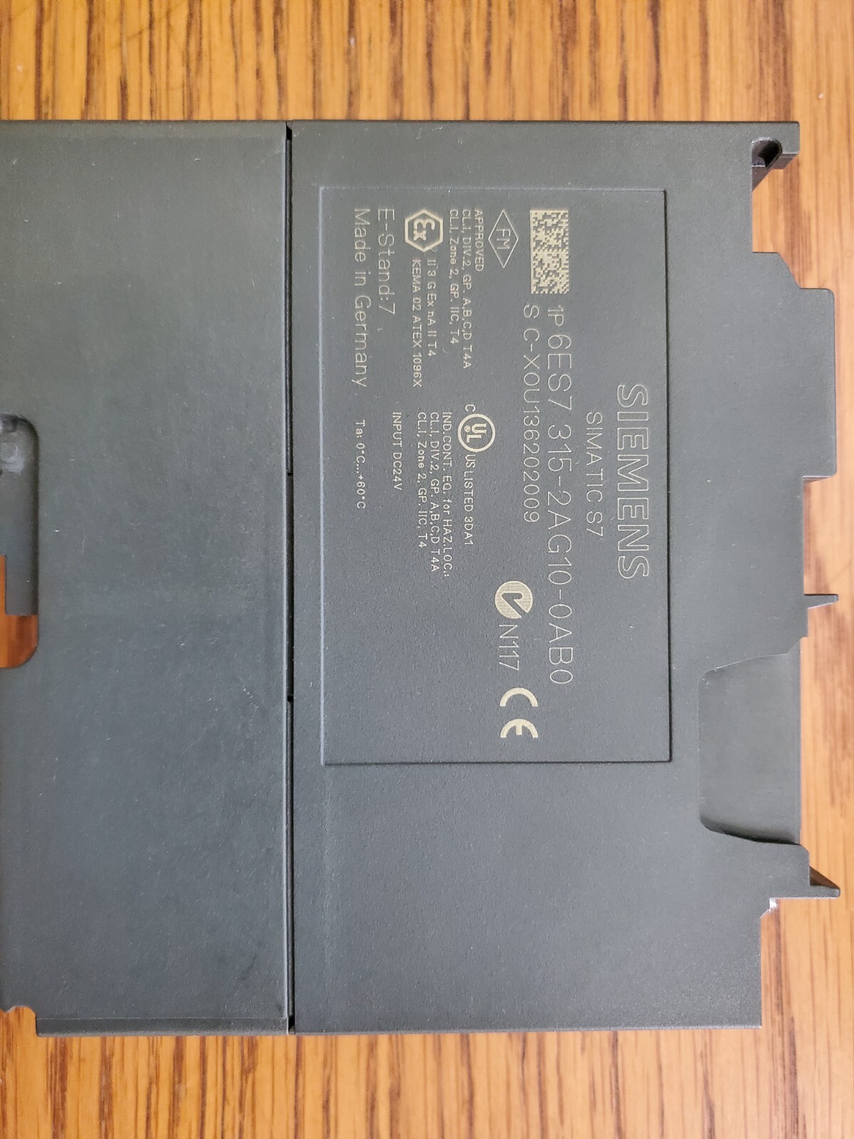 SIEMENS 315 CPU MODULE SIMATIC S7-300 6ES73152AG100AB0