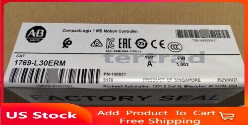 NEW Factory Sealed AB 1769-L30ERM CompactLogix 1 MB Motion Controller 1769L30ERM