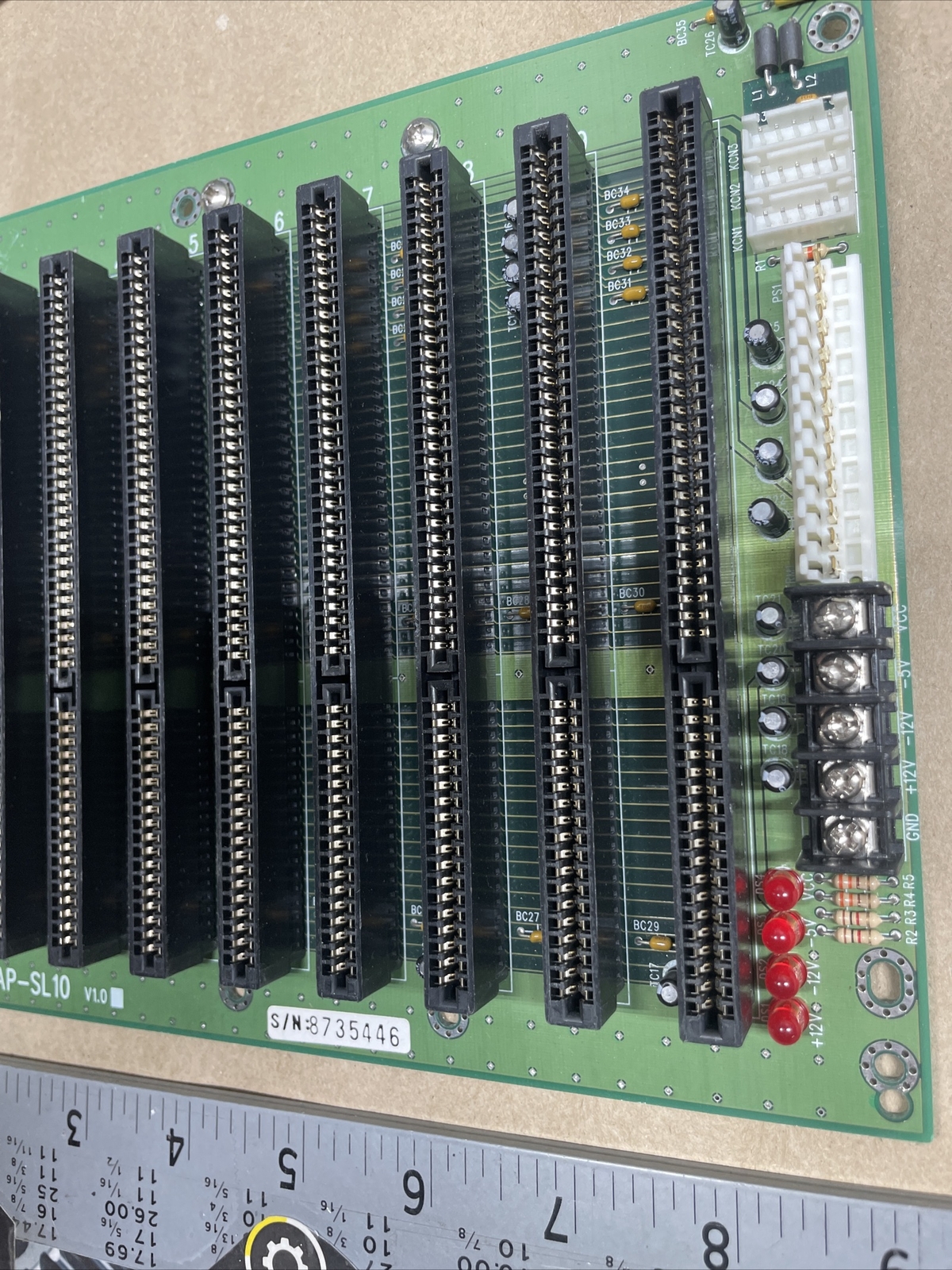ASTEC AP-SL10 PLC 10-Slot Backplace_GOOD TAKE-OUT_WARRANTY_FAST SHIPPING!