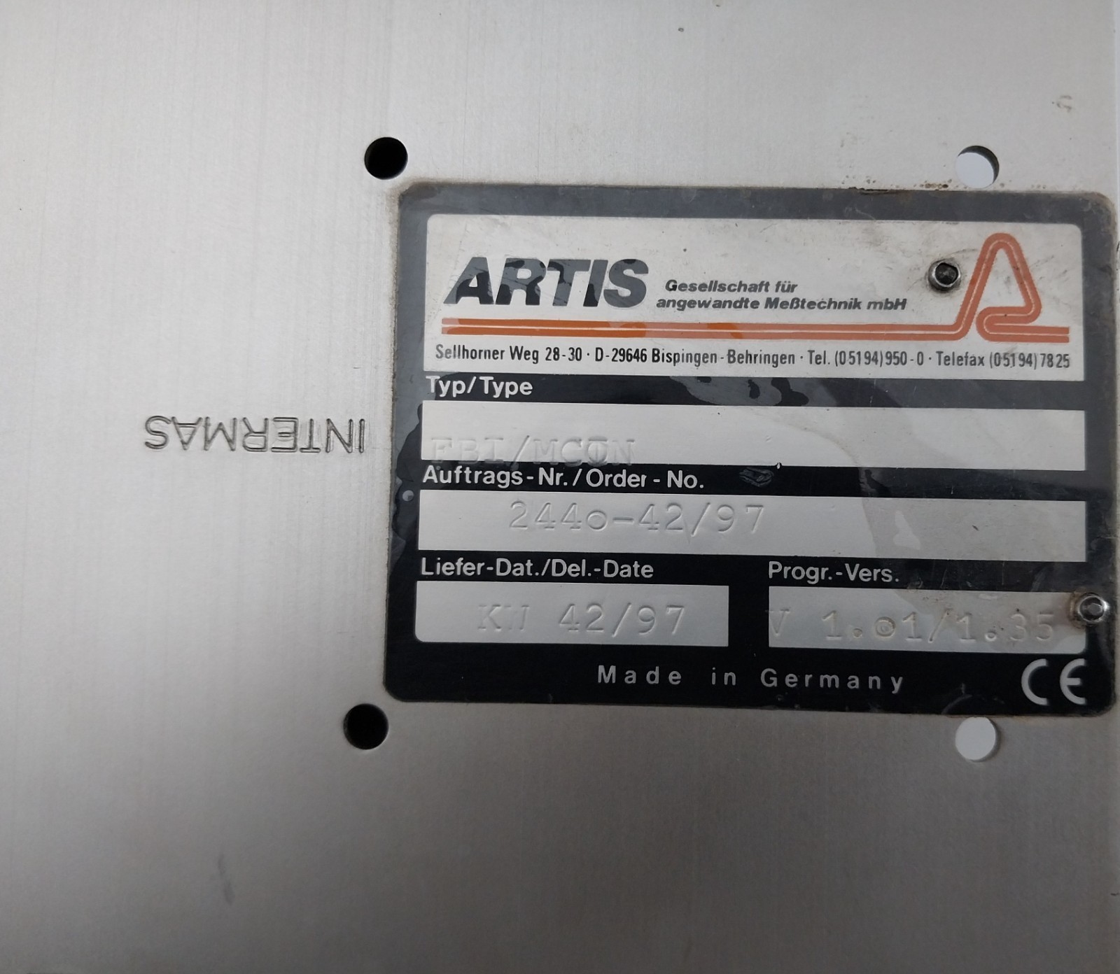 Artis FBI/MCON Process Monitoring Module 24V/DC 5A