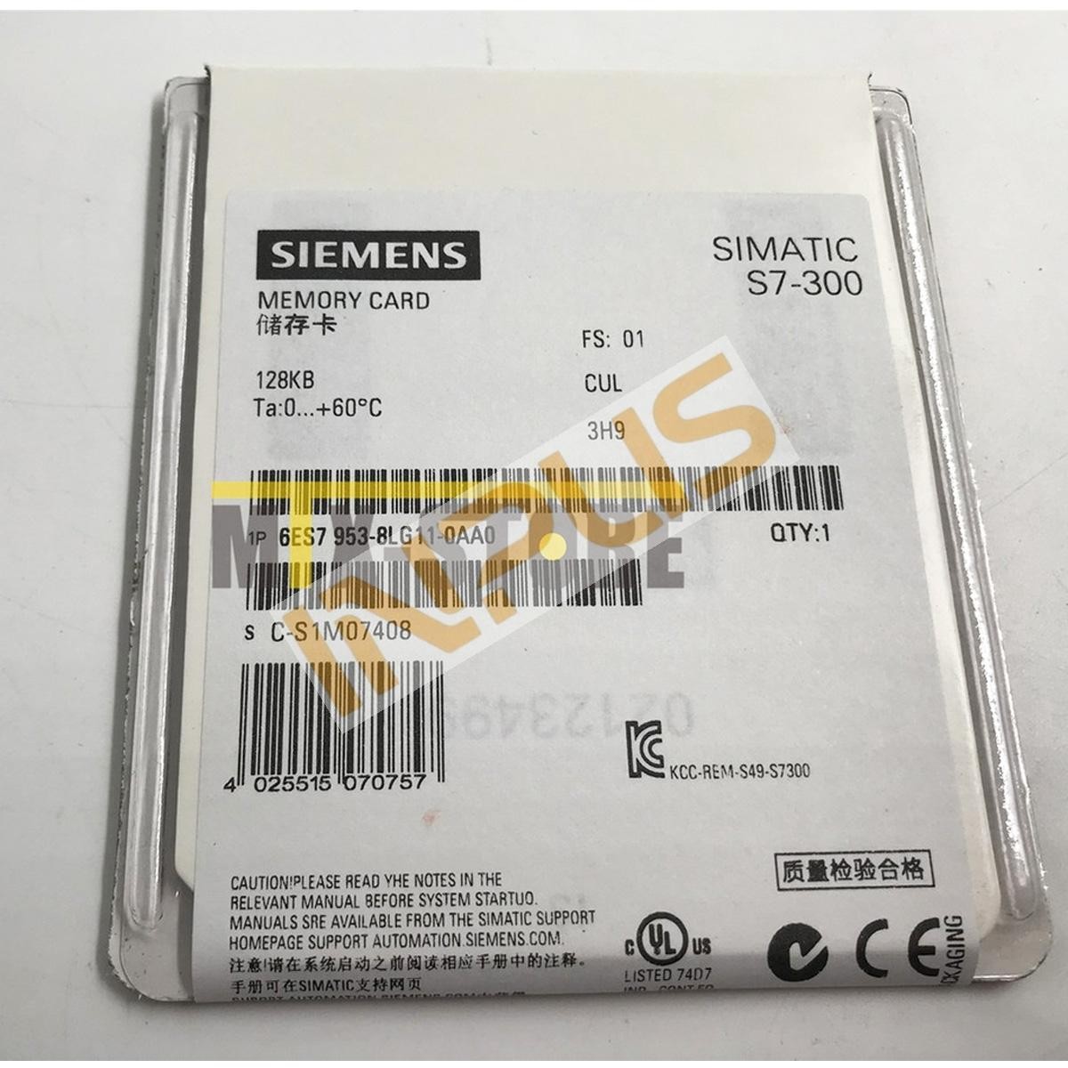 1PCS NEW Siemens 6ES7953-8LG11-0AA0 Micro Memory Card S7-300 series