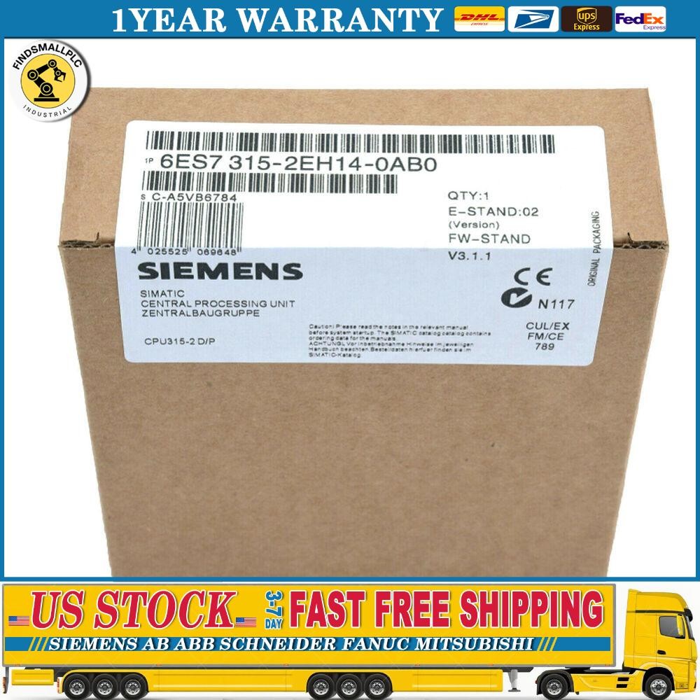 New Siemens 6ES7315-2EH14-0AB0 6ES7 315-2EH14-0AB0 SIMATIC S7-300 CPU 315-2