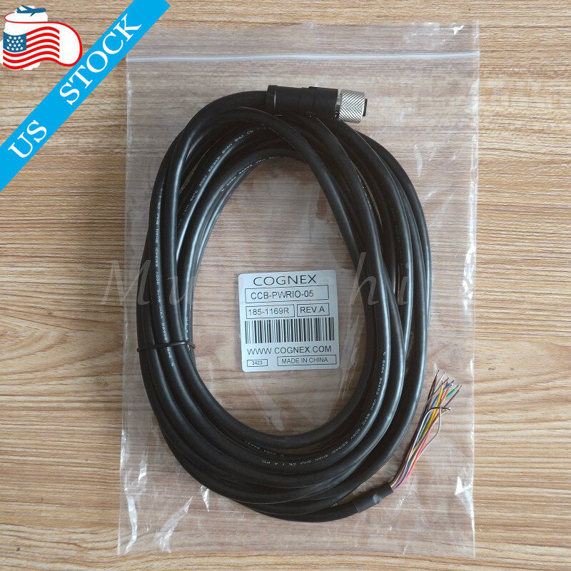 New For Cognex CCB-PWRIO-05 185-1169R power & IO cable cordset 5-Meter