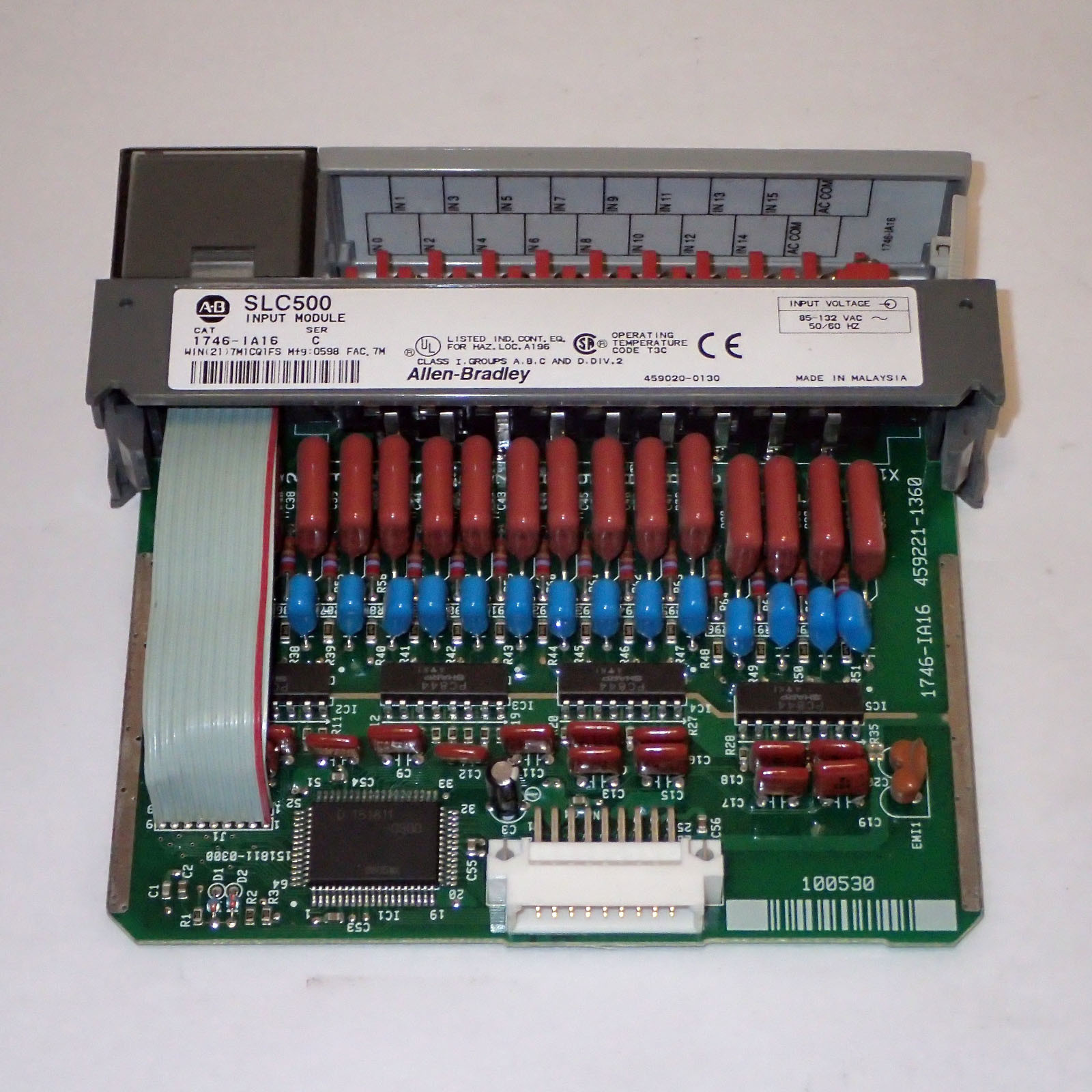 ALLEN BRADLEY 1746-IA16 SER. C DC-SINK INPUT MODULE FOR SLC500 SERIES