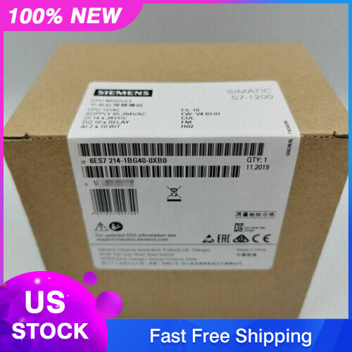 6ES7 214-1BG40-0XB0 NEW SIEMENS 6ES7214-1BG40-0XB0 1BG40-OXBO S7-1200 CPU 1214C