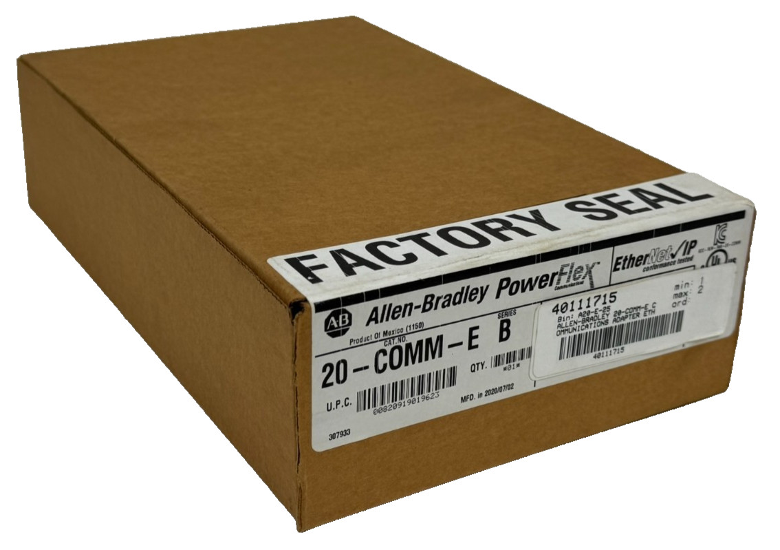NEW SEALED ALLEN BRADLEY 20-COMM-E ETHERNET INTERFACE ADAPTER SER. B