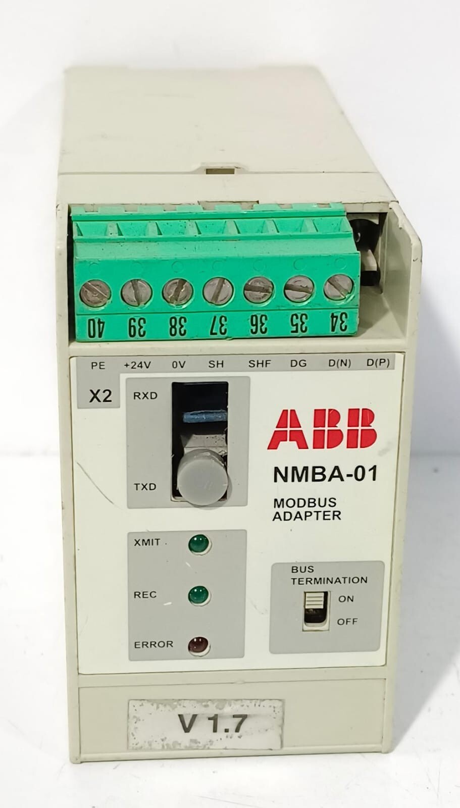 ABB NMBA-01 SW version 1.7 Modbus Adapter Module code : 58916102