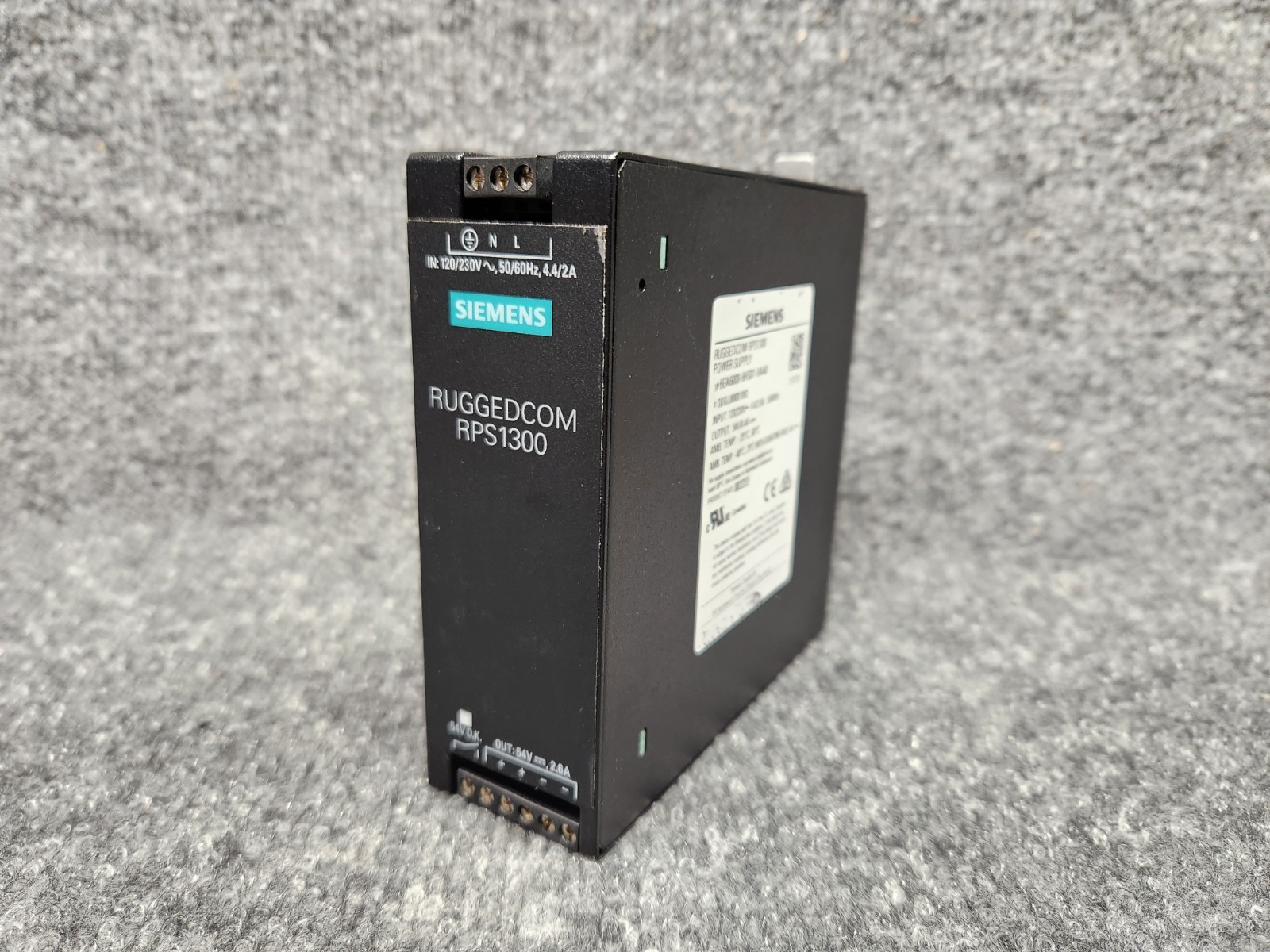 Siemens Ruggedcom RPS1300 Industrial Power Supply 120/230V 4.4/2.0A 50/60Hz