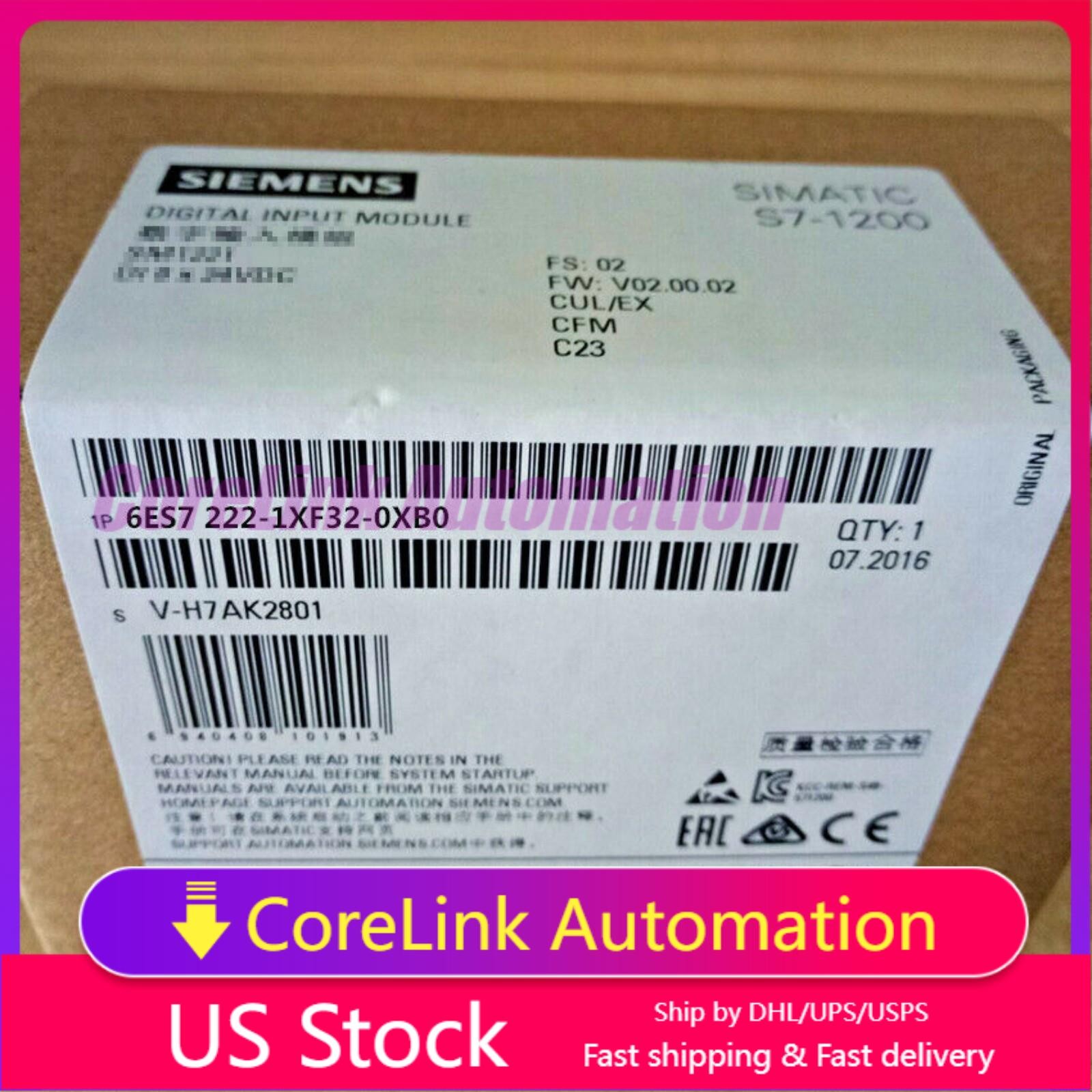 New Siemens 6ES7222-1XF32-0XB0 S7-1200 Digital output SM1222 6ES7 222-1XF32-0XB0