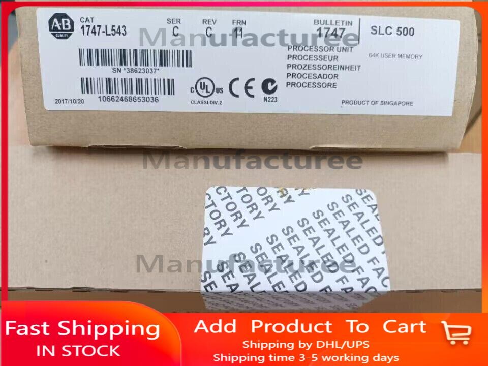 New Factory Sealed AB 1747-L543 /C SLC 500 5/04 CPU Processor Unit 1747-L543
