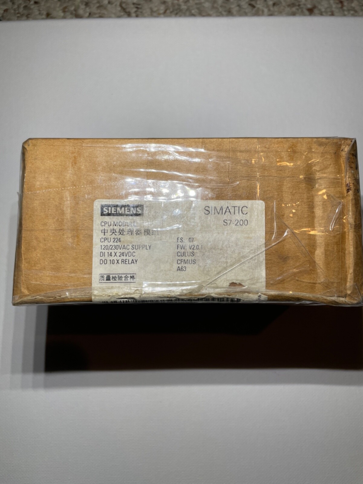 Siemens 6ES72141BD230XB0 PLC