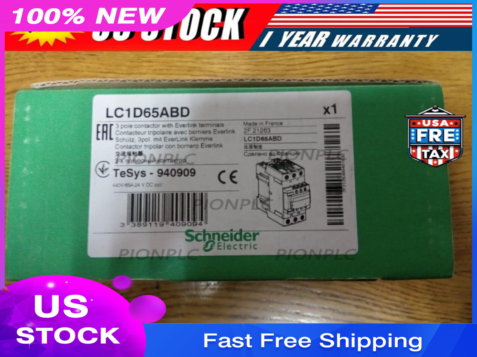 Schneider LC1D65ABD Contactor 65A New In Box Fast Shipping