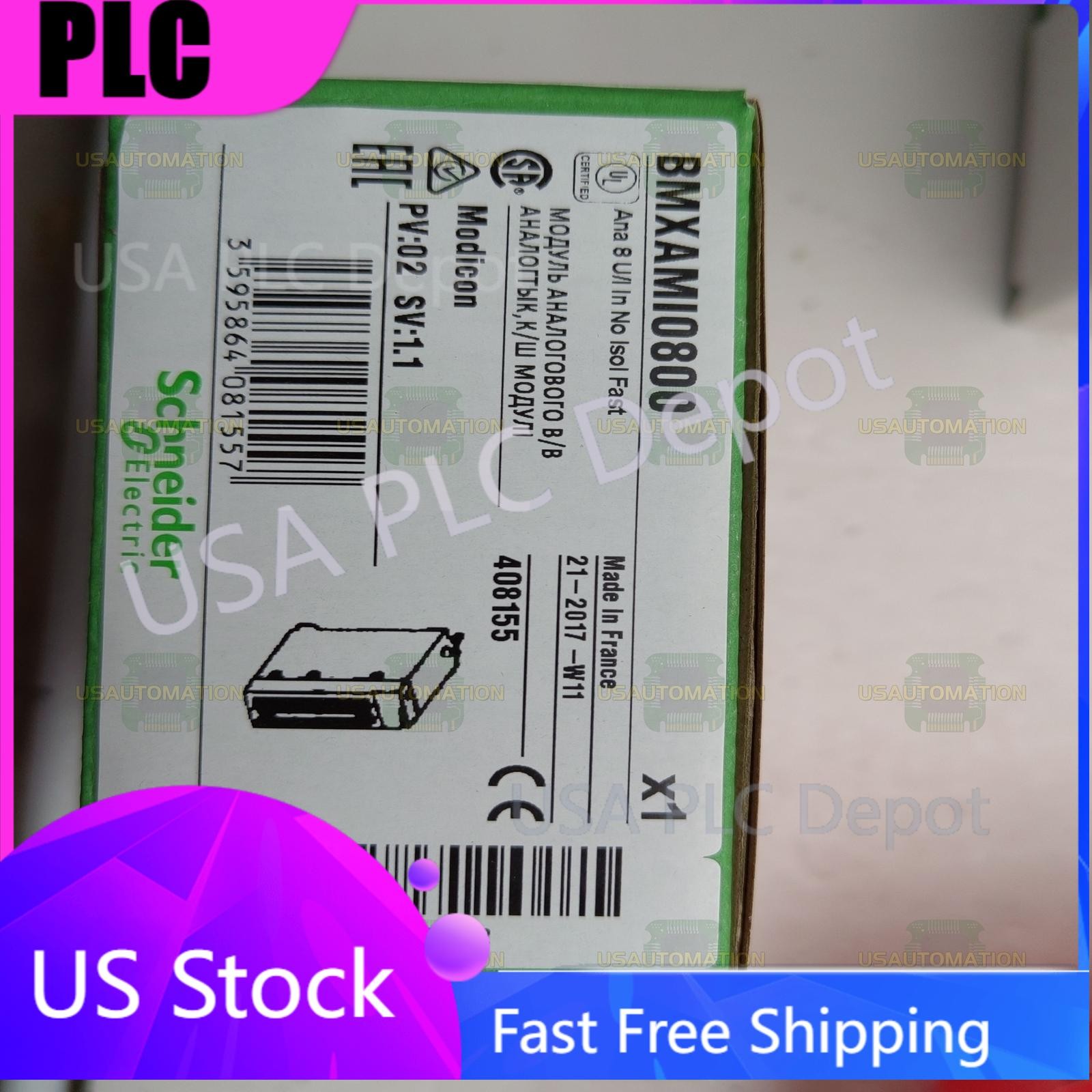 Schneider BMXAMI0800 PLC Module New Fast Shipping BMX AMI 0800