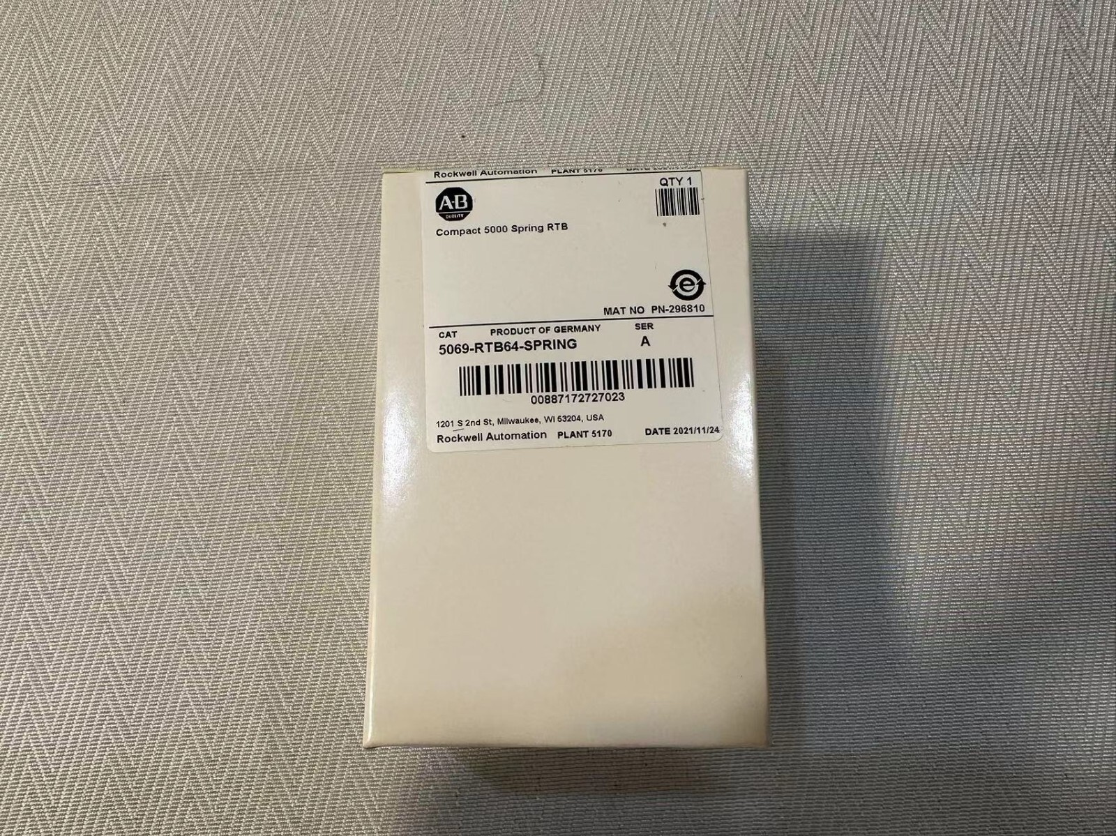 5069-RTB64-SPRING New Allen Bradley 2020-2022 SER A Compact 5000 Spring RTB