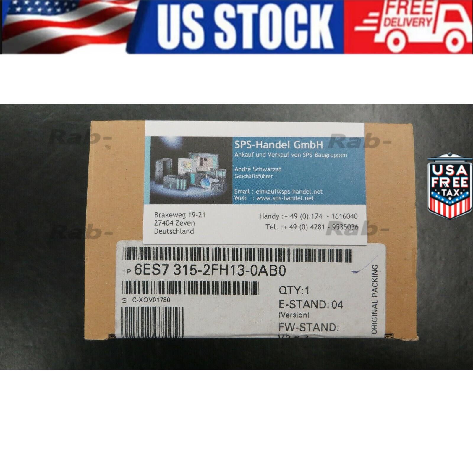 6ES7 315-2FH13-0AB0 / 6ES7315-2FH13-0AB0 / CPU 315F-2PN/DP / NEW / Seal & VAT –