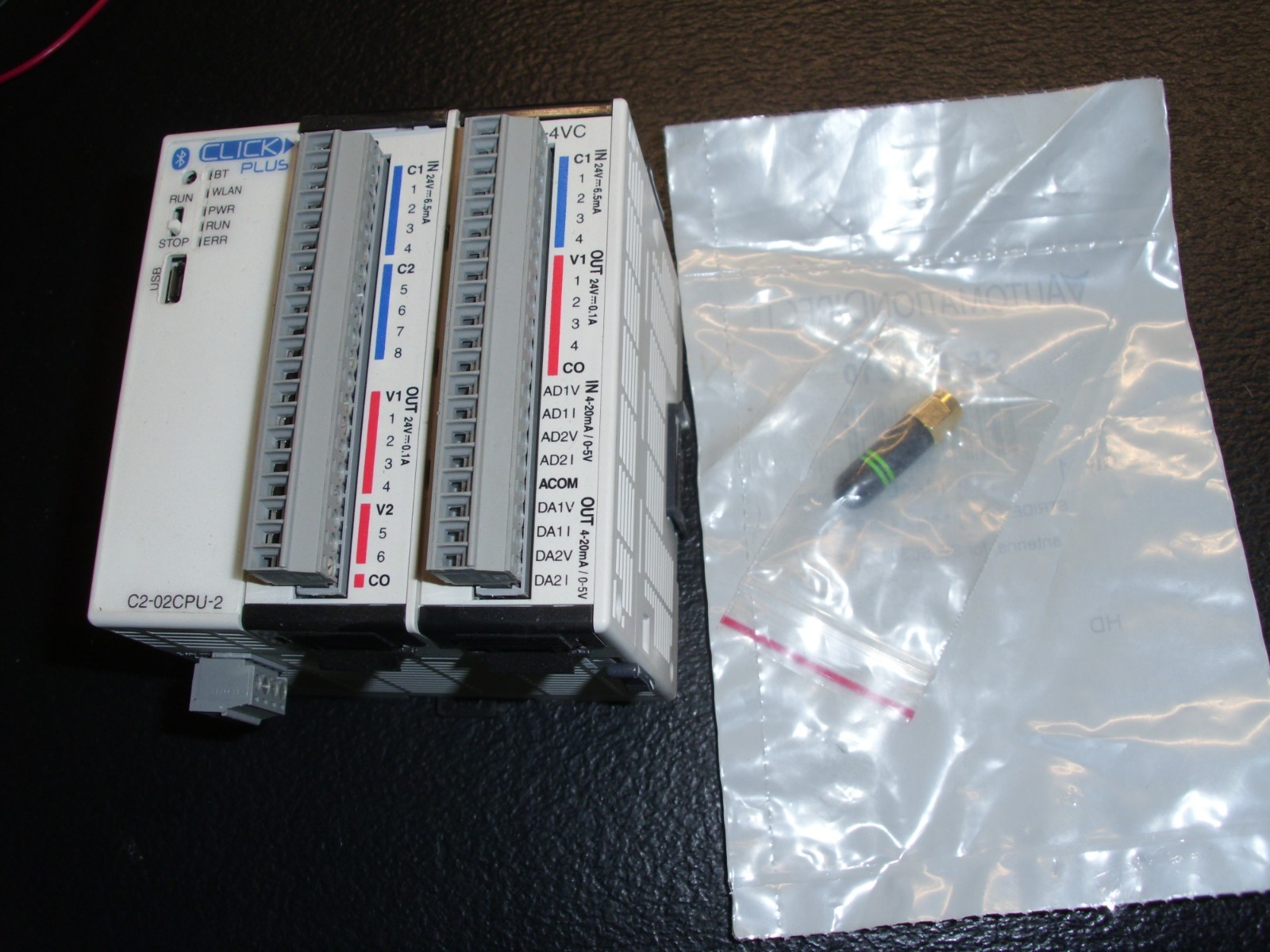 AUTOMATION DIRECT Click Plus PLC C2-02CPU-2 with C2-08D2-4VC & C2-14D2 Modules