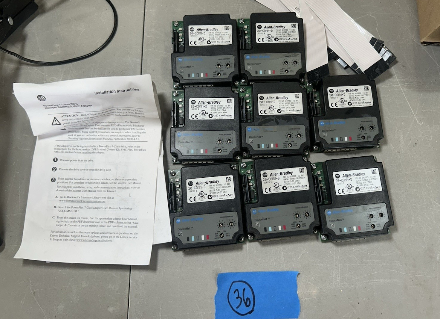 Allen Bradley AB 20-COMM-D SER B POWERFLEX DEVICENET ADAPTER