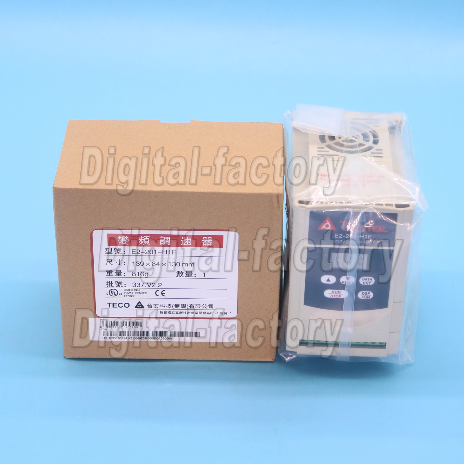 1PC NEW TECO INVERTER E2-201-H1F E2201H1F FREE SHIPPING