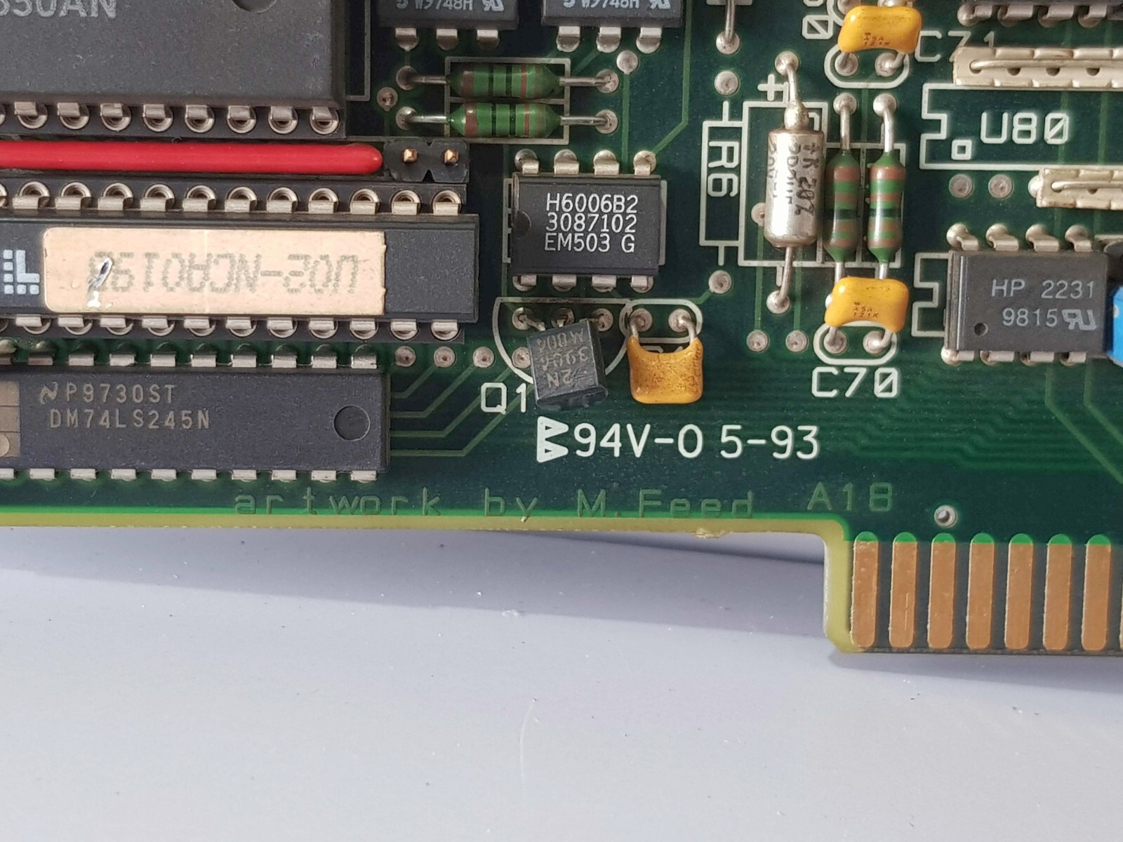 NORCONTROL NA1030.1 I/O SERIAL INTERFACE & POWER CARD HA332167A/A/A