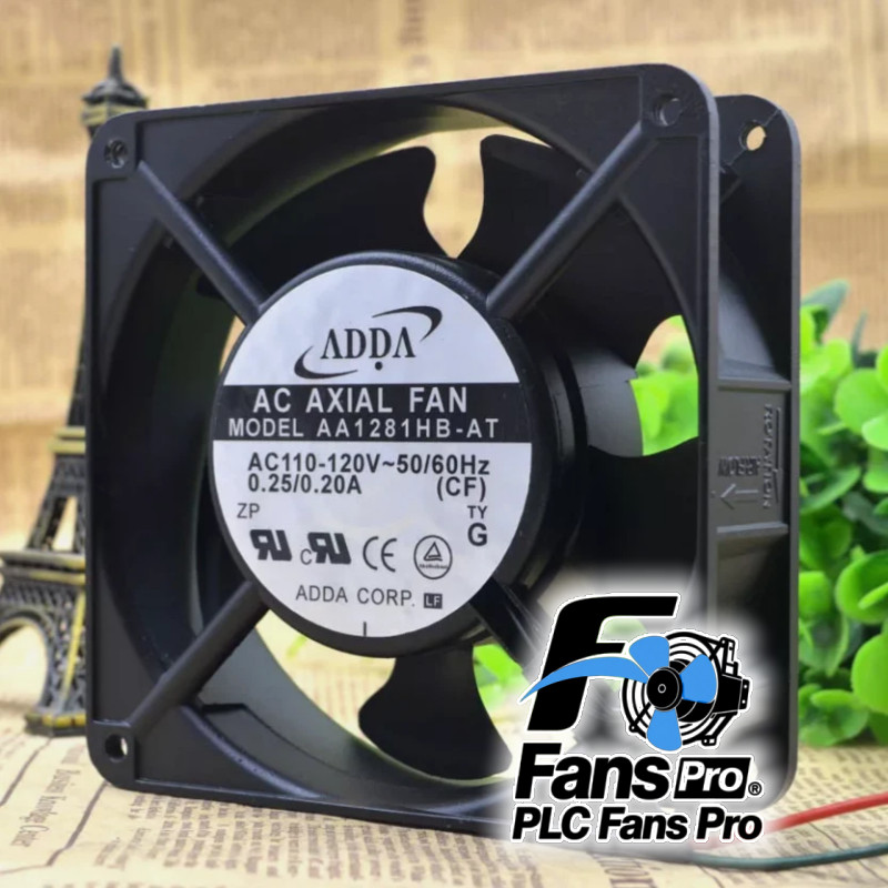 1PCS Brand New ADDA AA1281HB-AT 12CM 12038 110-120V 0.25/0.20A 2-pin Fast Ship